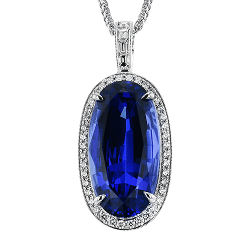 Color Pendant in 18k Gold with Diamonds - Simon G. Jewelry