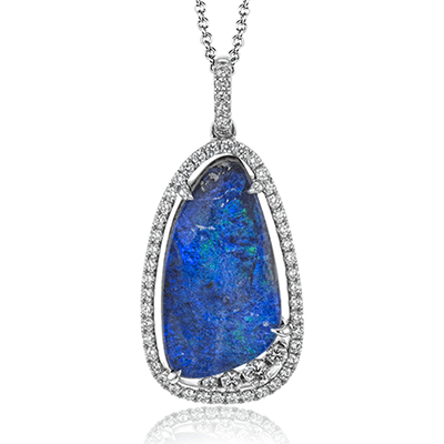 Color Pendant in 18k Gold with Diamonds - Simon G. Jewelry