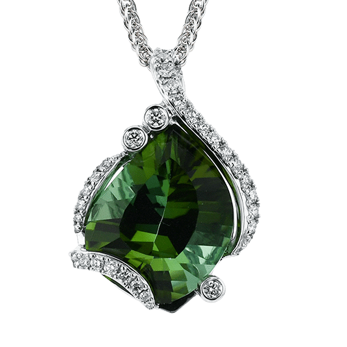 Color Pendant in 18k Gold with Diamonds - Simon G. Jewelry