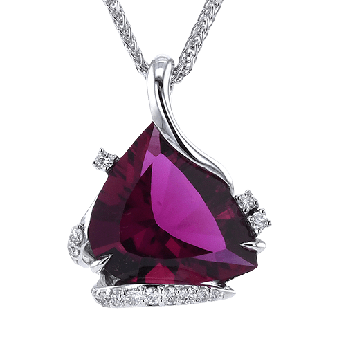Color Pendant in 18k Gold with Diamonds - Simon G. Jewelry