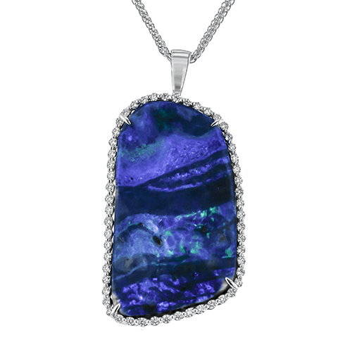Color Pendant in 18k Gold with Diamonds - Simon G. Jewelry