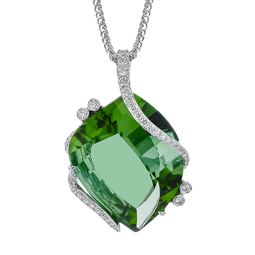 Color Pendant in 18k Gold with Diamonds - Simon G. Jewelry