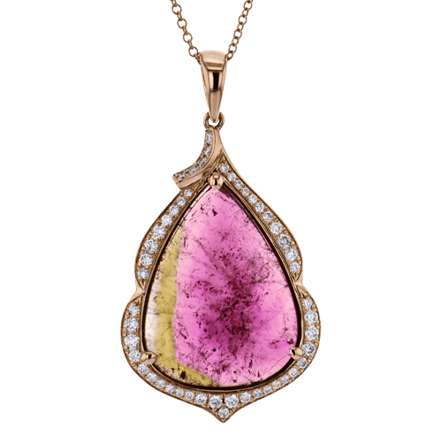 Color Pendant in 18k Gold with Diamonds - Simon G. Jewelry