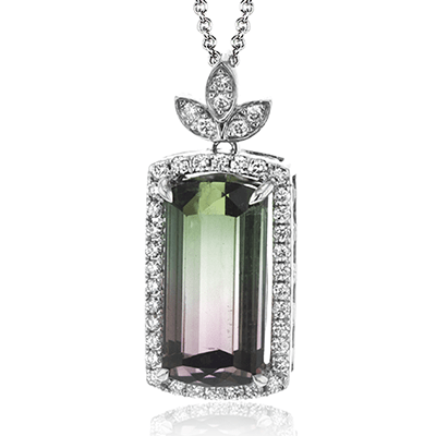 Color Pendant in 18k Gold with Diamonds - Simon G. Jewelry