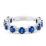 Color Ring In 18k Gold With Sapphires And Diamonds - Simon G. Jewelry