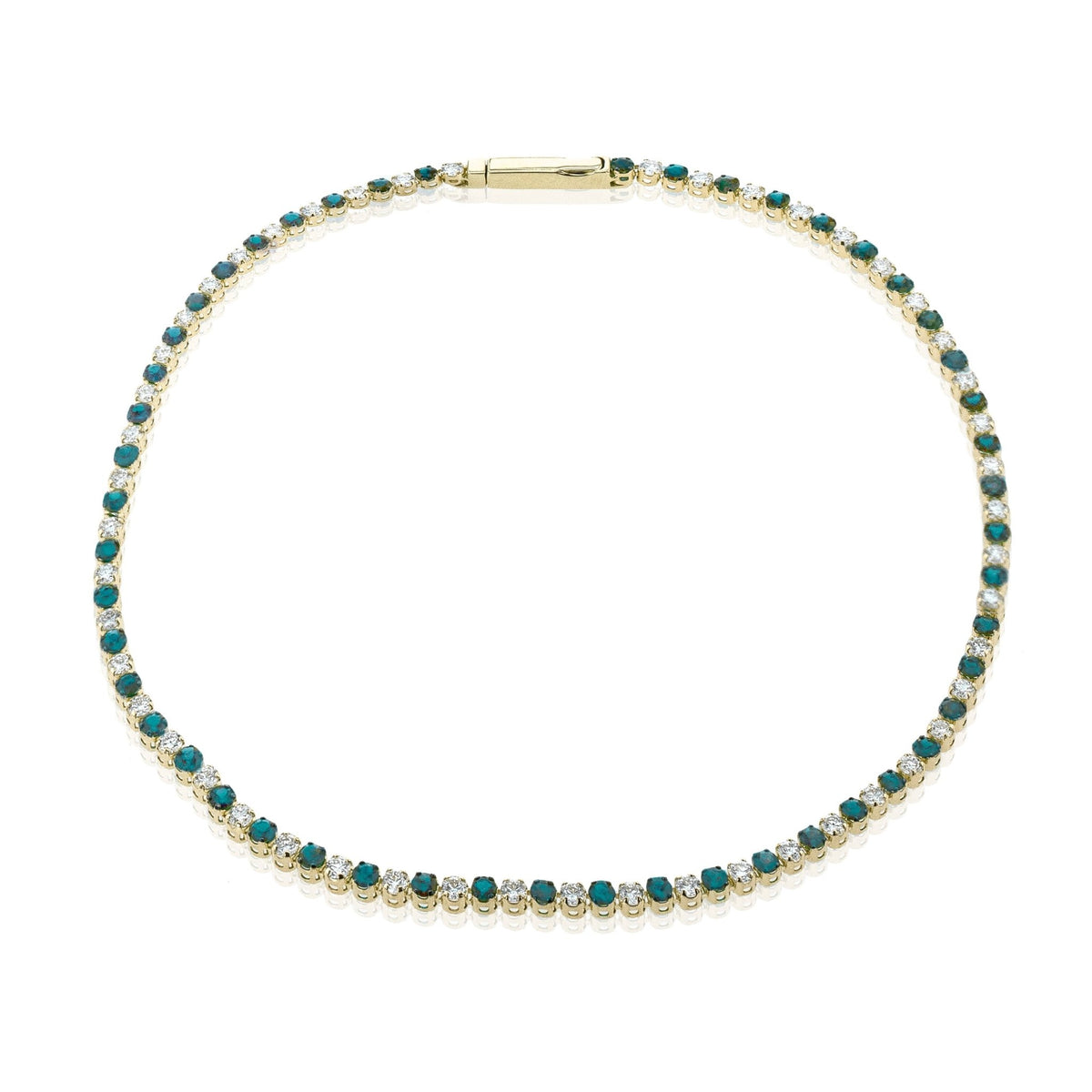 Colored Gemstone & Diamond Bracelet in 14k Gold - Simon G. Jewelry