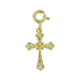 Cross Charm in 14k Gold - Simon G. Jewelry