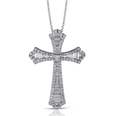 Cross Pendant in 18k Gold with Diamonds - Simon G. Jewelry