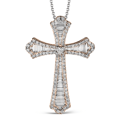 Cross Pendant in 18k Gold with Diamonds - Simon G. Jewelry