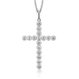 Cross Pendant in 18k Gold with Diamonds - Simon G. Jewelry