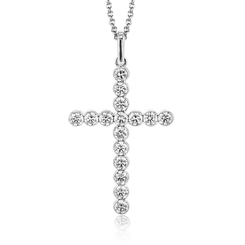 Cross Pendant in 18k Gold with Diamonds - Simon G. Jewelry