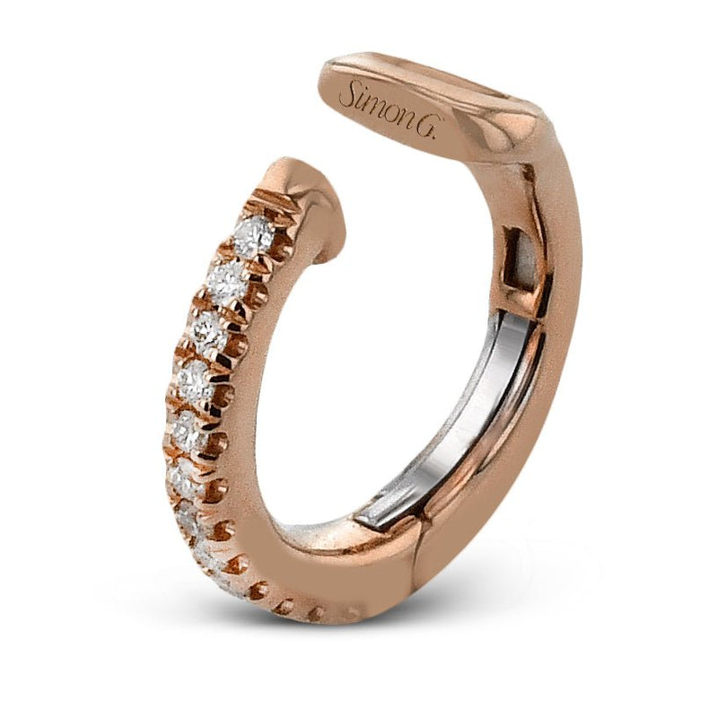 Cuff Earring in 18k Gold with Diamonds - Simon G. Jewelry