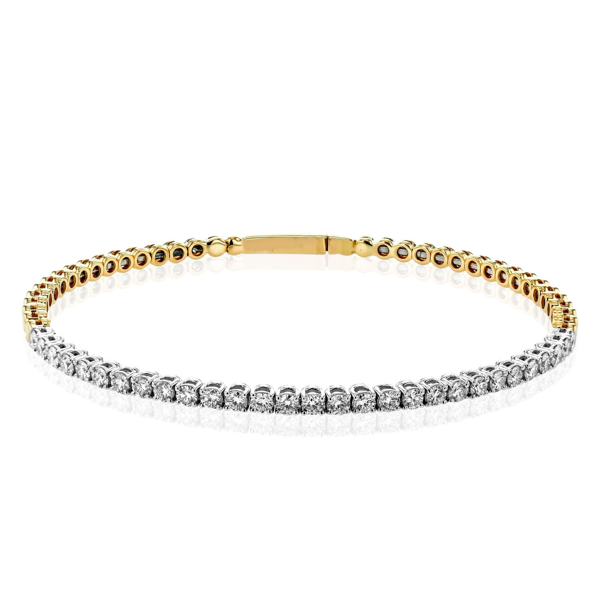 Diamond Bangle in 18k Gold - Simon G. Jewelry