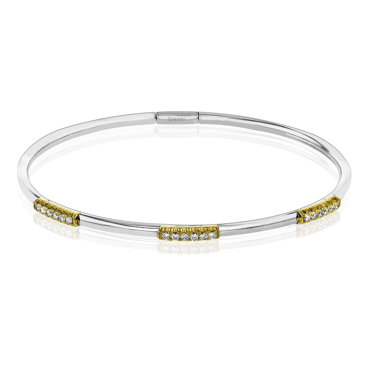 Diamond Bangle in 18k Gold - Simon G. Jewelry