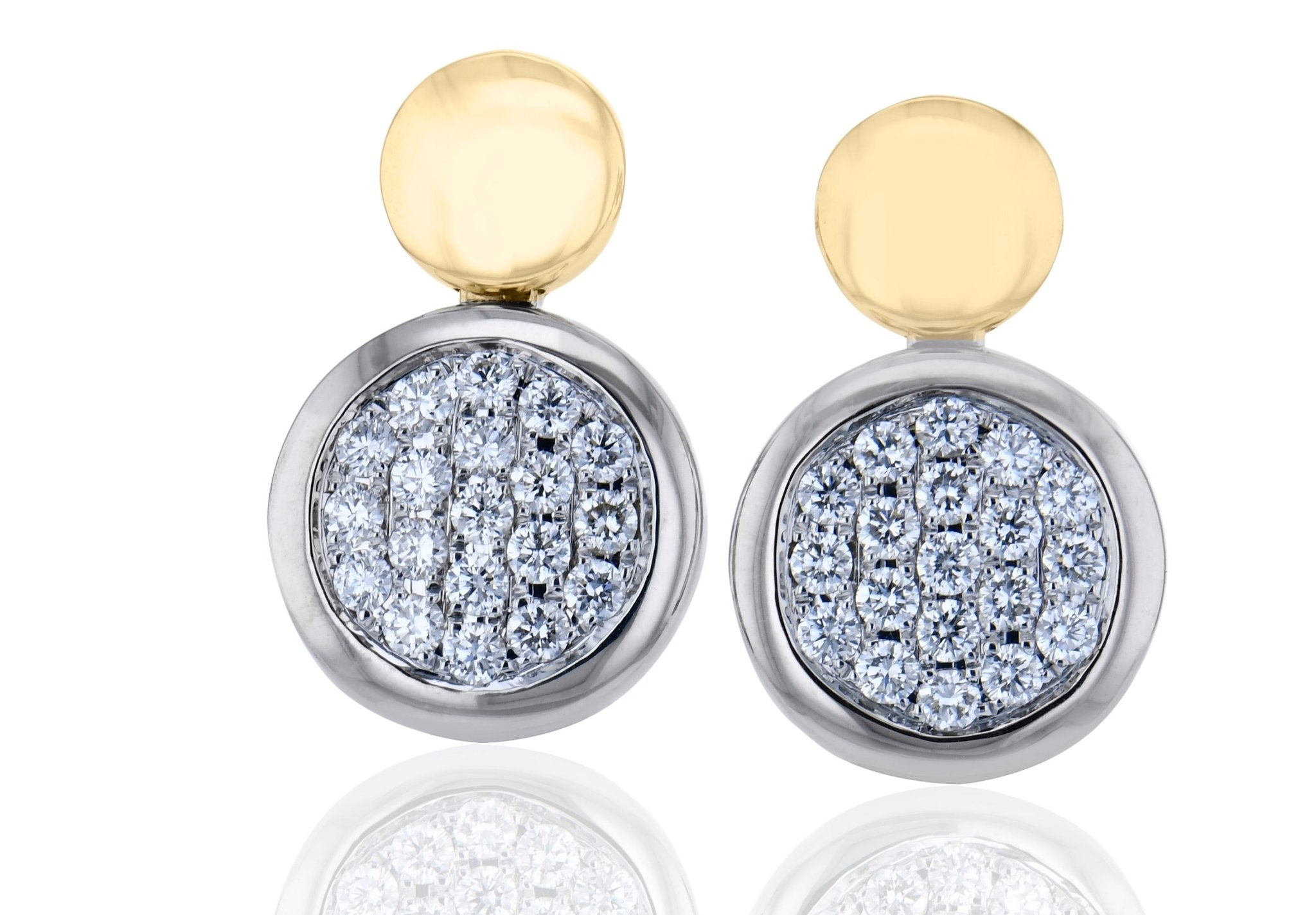 Diamond Cluster Drop Earrings - Simon G. Jewelry