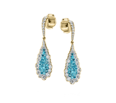 Diamond & Paraiba Drop Earrings