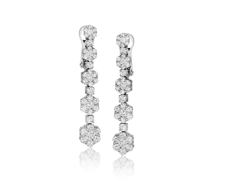 Drop Earrings in 18k Gold with Diamonds LE2124 - Simon G. Jewelry