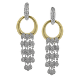 Drop Earrings in 18k Gold with Diamonds - Simon G. Jewelry