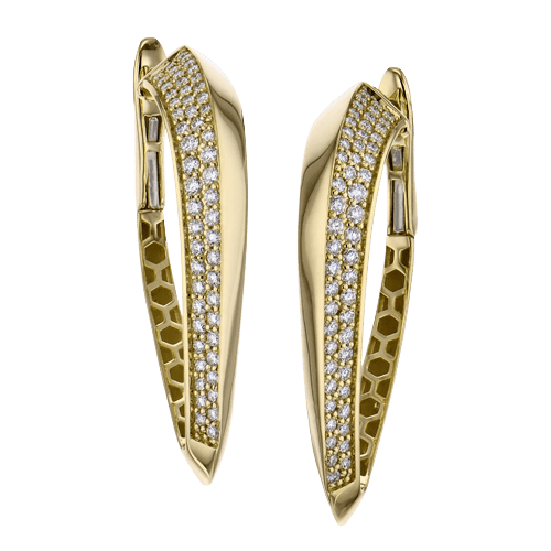 Earring in 18k Gold with Diamonds - Simon G. Jewelry