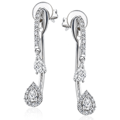 Earrings in 18k Gold with Diamonds - Simon G. Jewelry