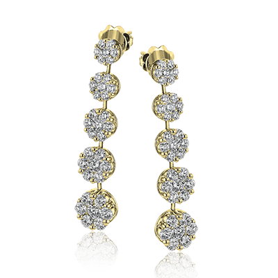 Earrings in 18k Gold with Diamonds - Simon G. Jewelry