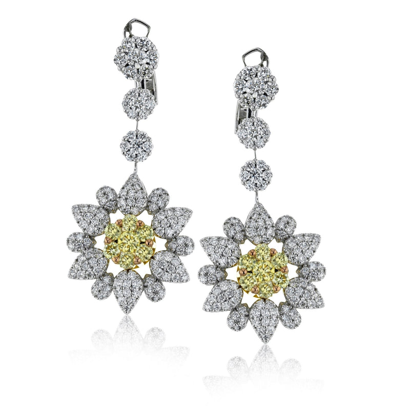 Earrings in 18k Gold with Diamonds - Simon G. Jewelry