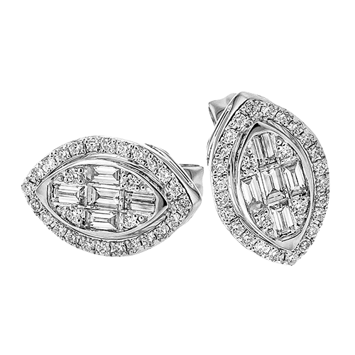 Earrings in 18k Gold with Diamonds - Simon G. Jewelry
