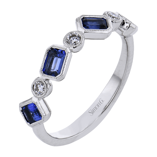 Emerald-cut Color Gemstone Fashion Ring - Simon G. Jewelry