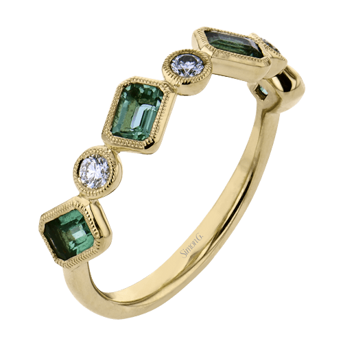 Emerald-cut Color Gemstone Fashion Ring - Simon G. Jewelry