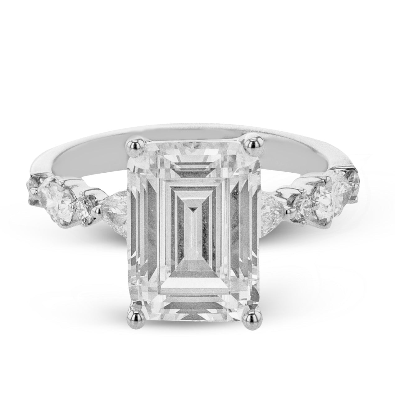 Emerald-Cut Diamond Engagement Ring - Simon G. Jewelry