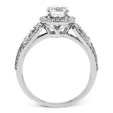 Engagement Ring in 18k Gold with Diamonds - Simon G. Jewelry