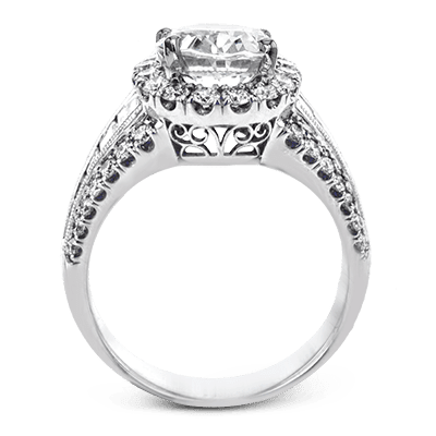 Engagement Ring in 18k Gold with Diamonds - Simon G. Jewelry