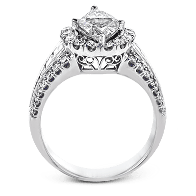 Engagement Ring in 18k Gold with Diamonds - Simon G. Jewelry