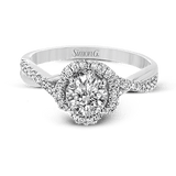 Engagement Ring in 18k Gold with Diamonds - Simon G. Jewelry