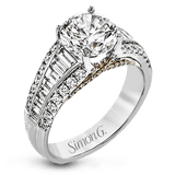 Engagement Ring in 18k Gold with Diamonds - Simon G. Jewelry