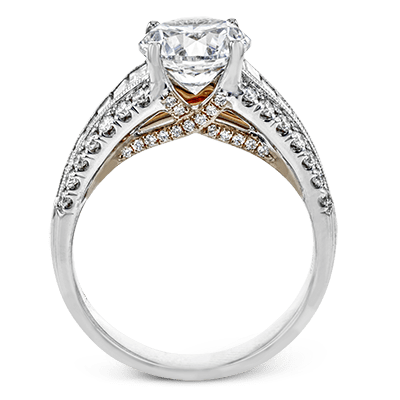 Engagement Ring in 18k Gold with Diamonds - Simon G. Jewelry