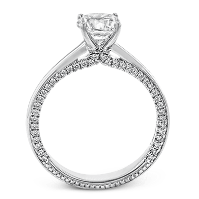 Engagement Ring in 18k Gold with Diamonds - Simon G. Jewelry