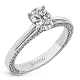 Engagement Ring in 18k Gold with Diamonds - Simon G. Jewelry