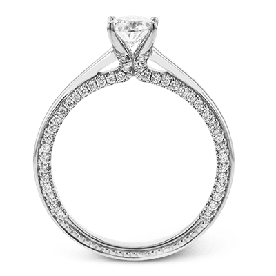 Engagement Ring in 18k Gold with Diamonds - Simon G. Jewelry