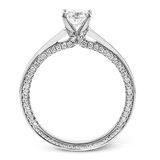 Engagement Ring in 18k Gold with Diamonds - Simon G. Jewelry