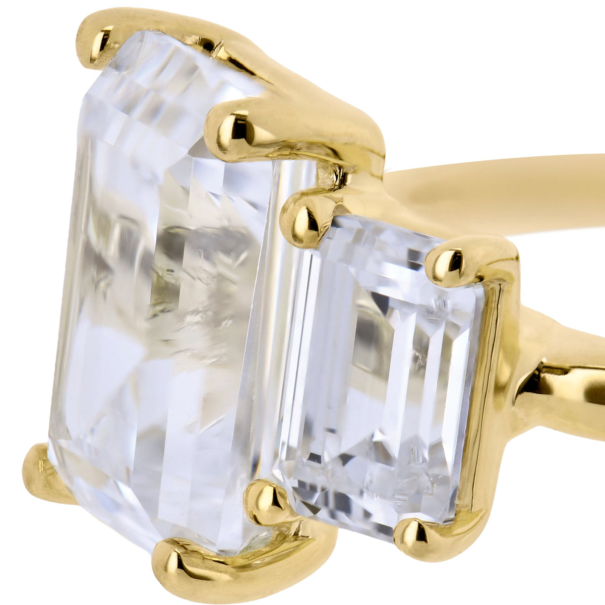 Engagement Ring in 18k Gold with Diamonds - Simon G. Jewelry