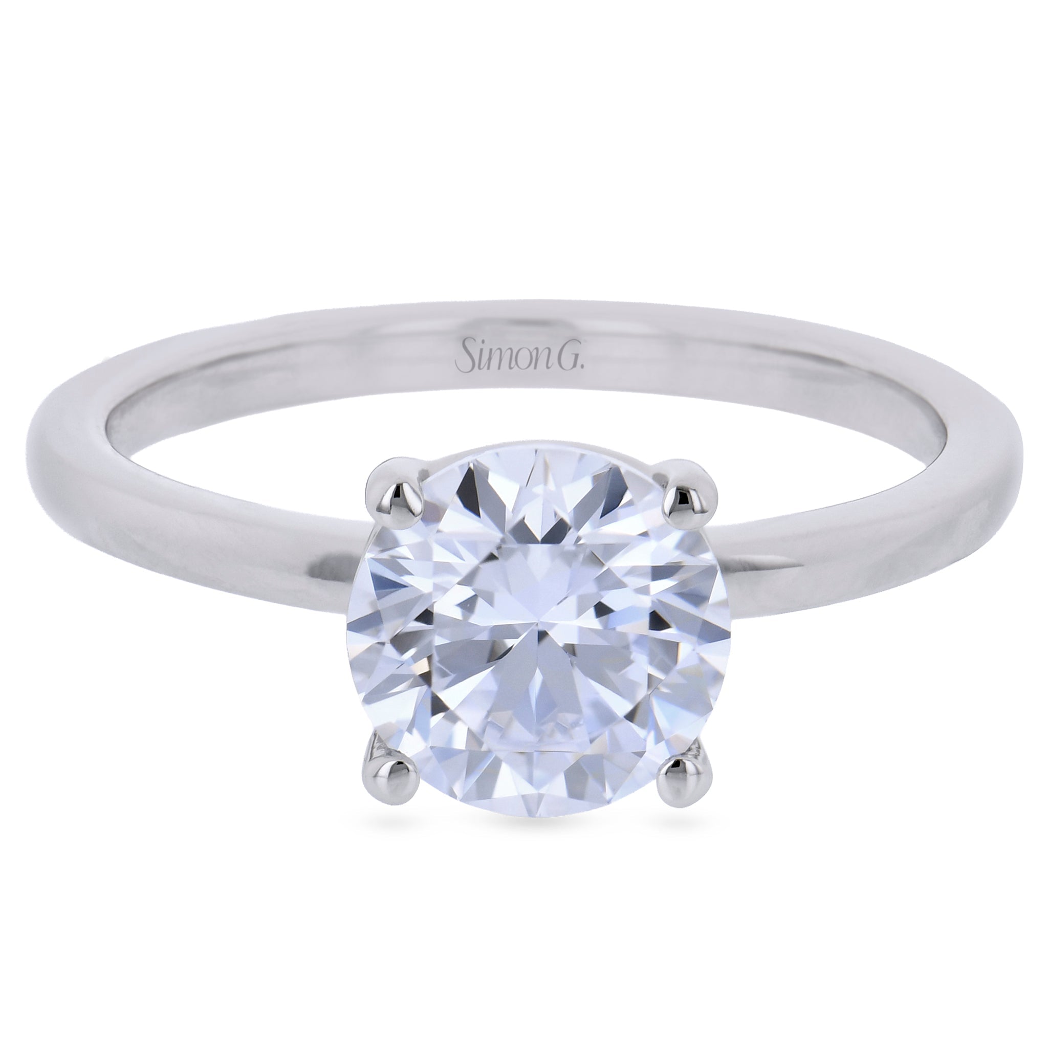 Engagement Ring in 18k Gold with Diamonds - Simon G. Jewelry