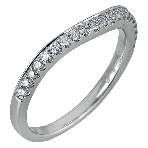 Engagement Ring in 18k Gold with Diamonds - Simon G. Jewelry
