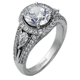 Engagement Ring in 18k Gold with Diamonds - Simon G. Jewelry