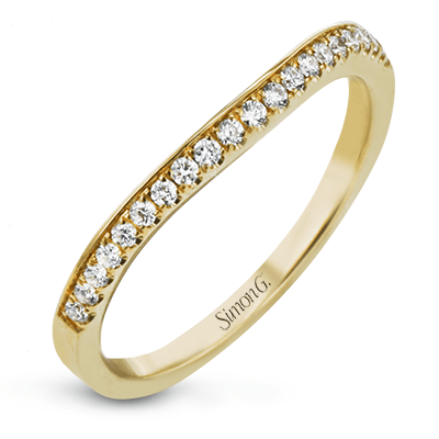 Engagement Ring in 18k Gold with Diamonds - Simon G. Jewelry