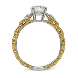 Engagement Ring in 18k Gold with Diamonds - Simon G. Jewelry