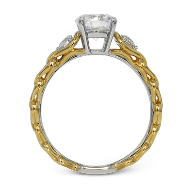 Engagement Ring in 18k Gold with Diamonds - Simon G. Jewelry