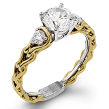 Engagement Ring in 18k Gold with Diamonds - Simon G. Jewelry