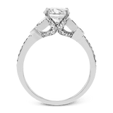 Engagement Ring in 18k Gold with Diamonds - Simon G. Jewelry