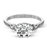 Engagement Ring in 18k Gold with Diamonds - Simon G. Jewelry